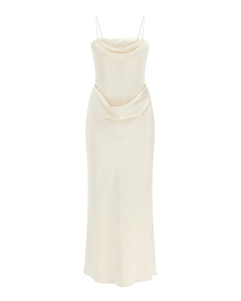 ROTATE Birger Christensen Maxikleid - Weiß Weiß