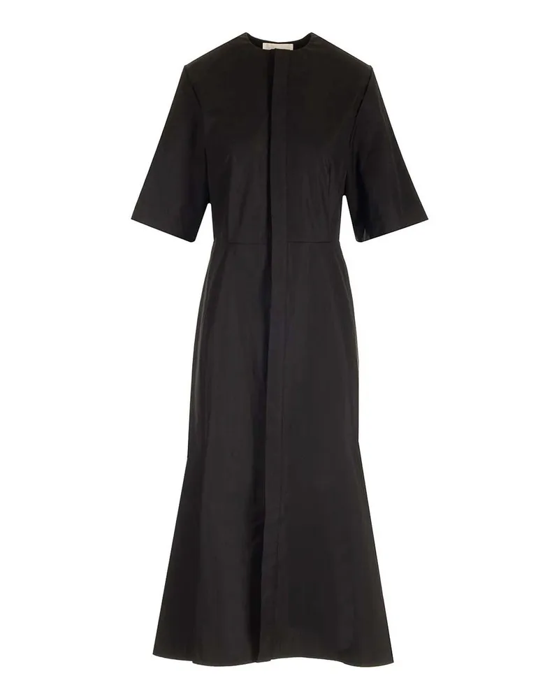 AMI Paris Knielanges Kleid - Schwarz Schwarz