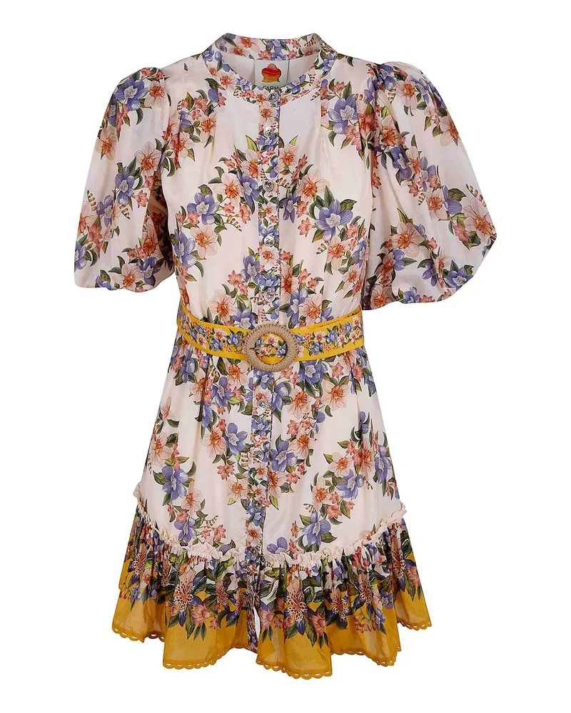 FARM Rio Kurzes Kleid - Nude Nude
