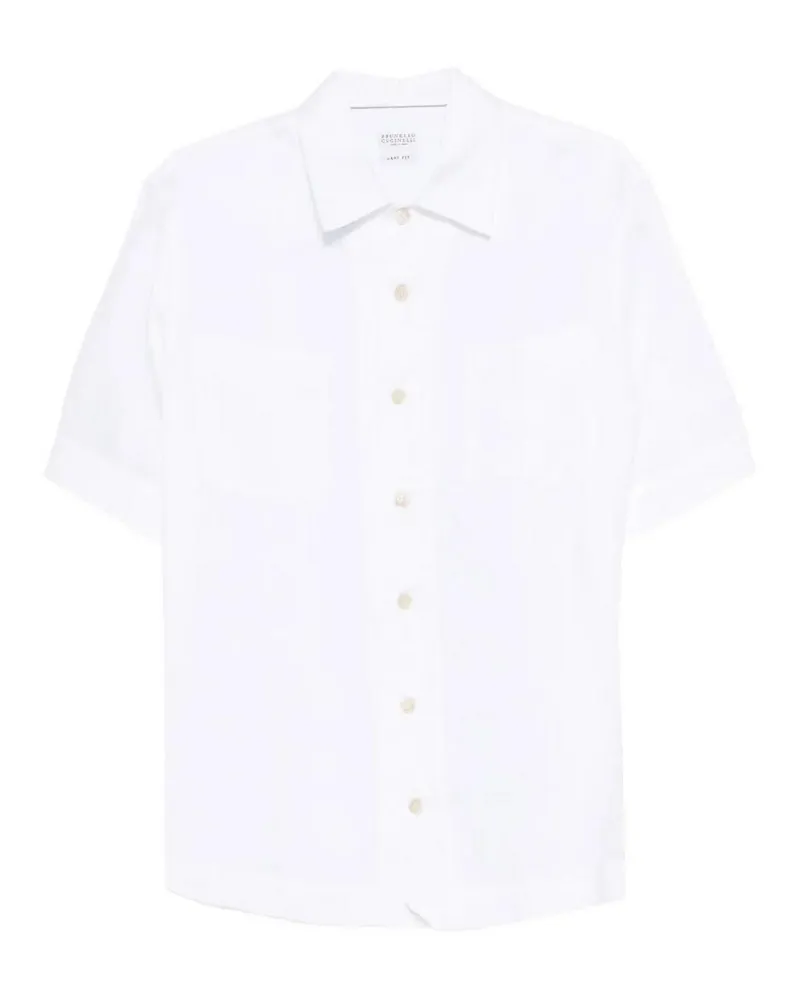 Brunello Cucinelli Hemd - Weiß Weiß