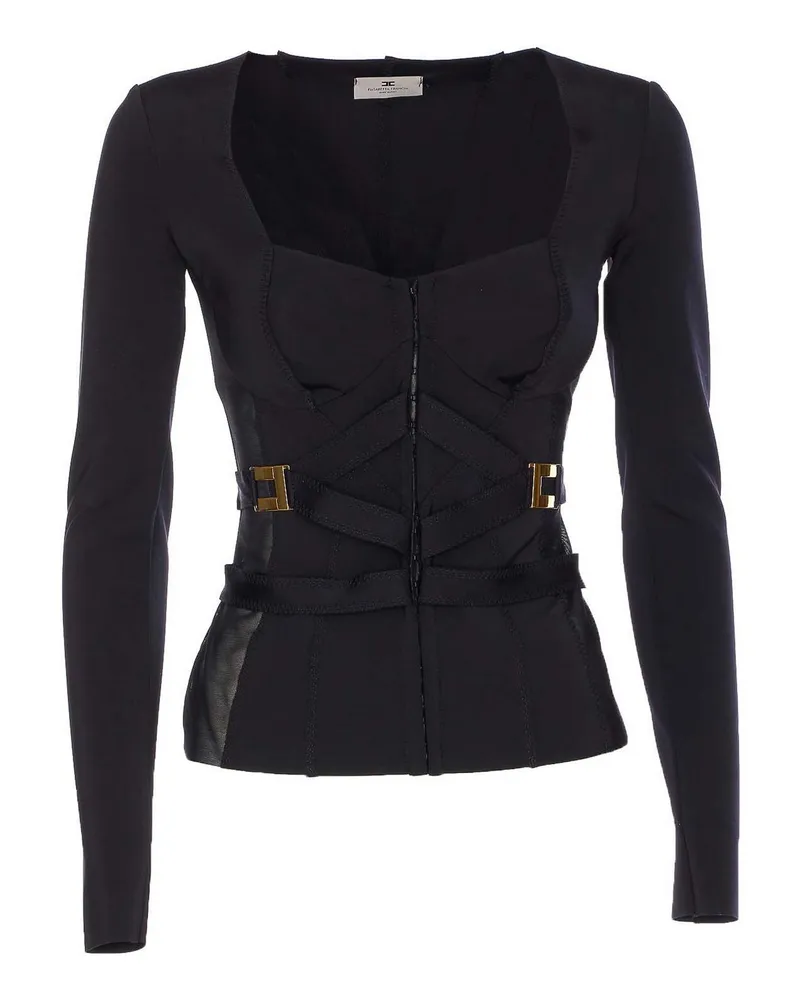 Elisabetta Franchi Casualjacke - Schwarz Schwarz