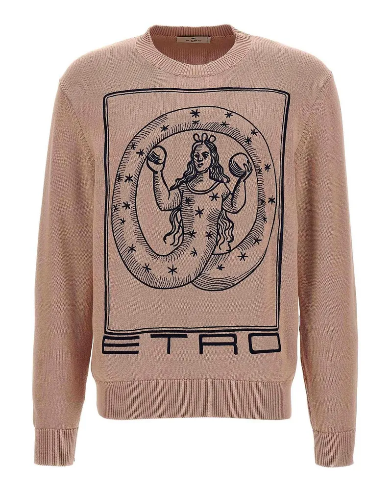 Etro Rundhalspullover - Nude Nude