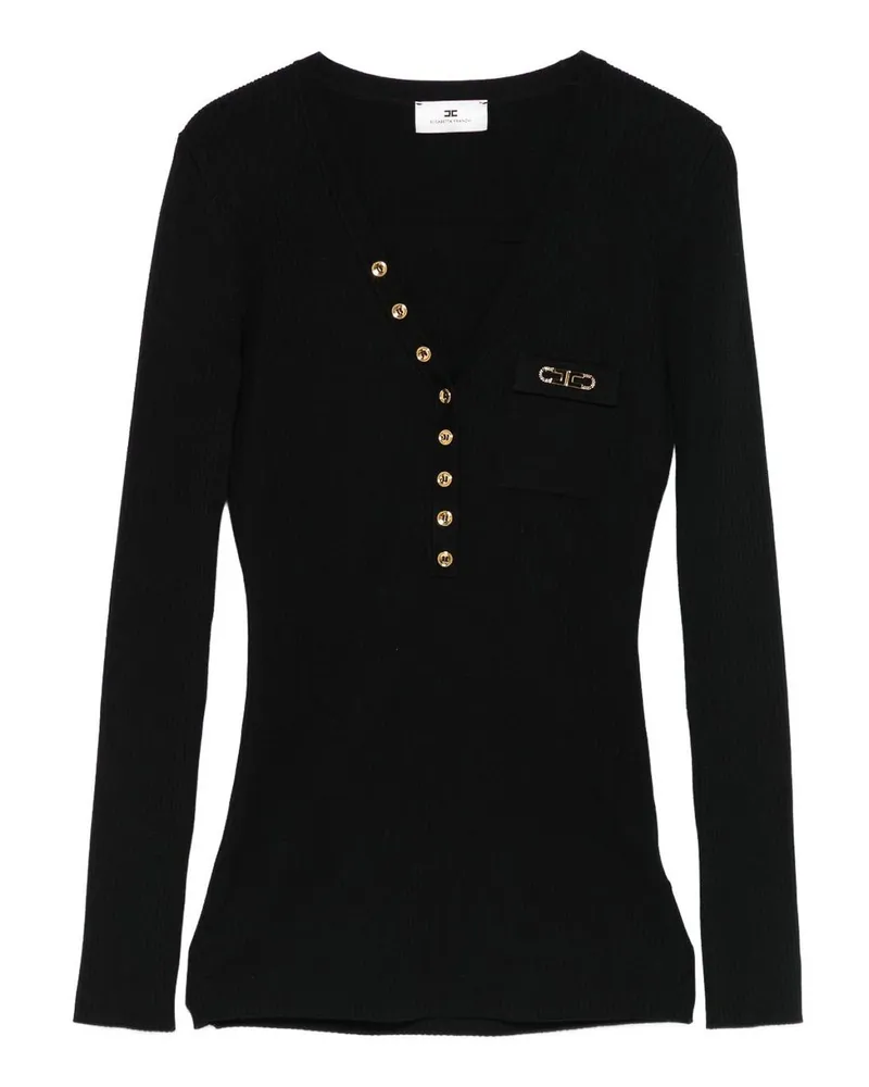 Elisabetta Franchi Top - Schwarz Schwarz