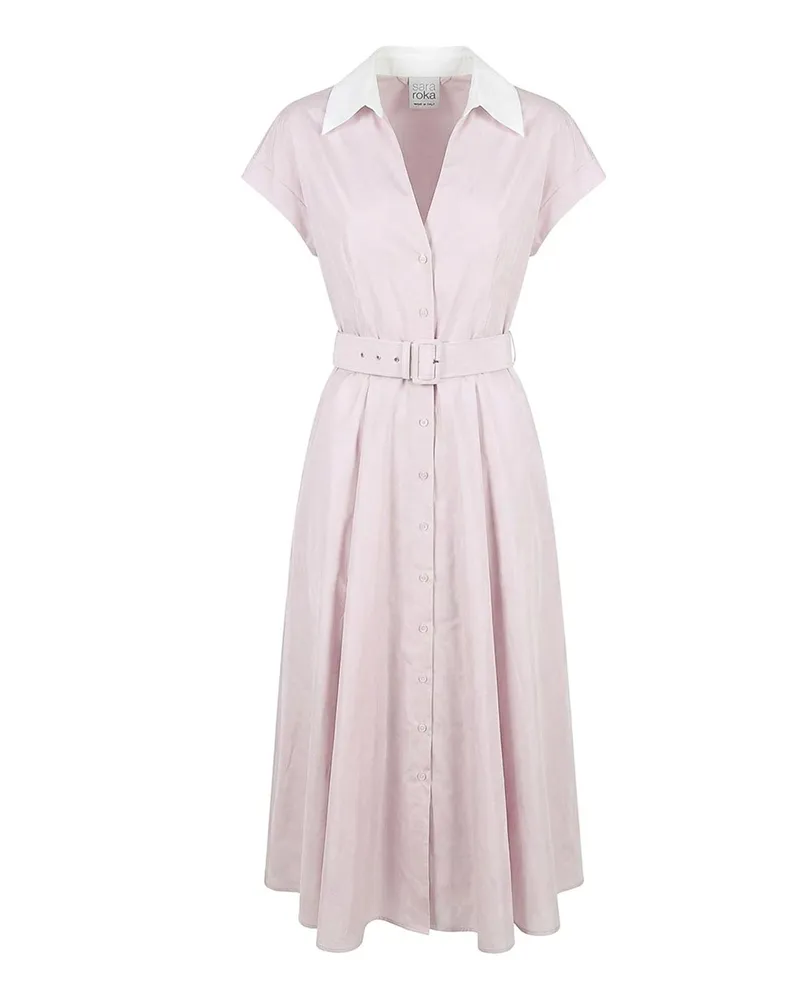 Sara Roka Knielanges Kleid - Hellrosa Hellrosa