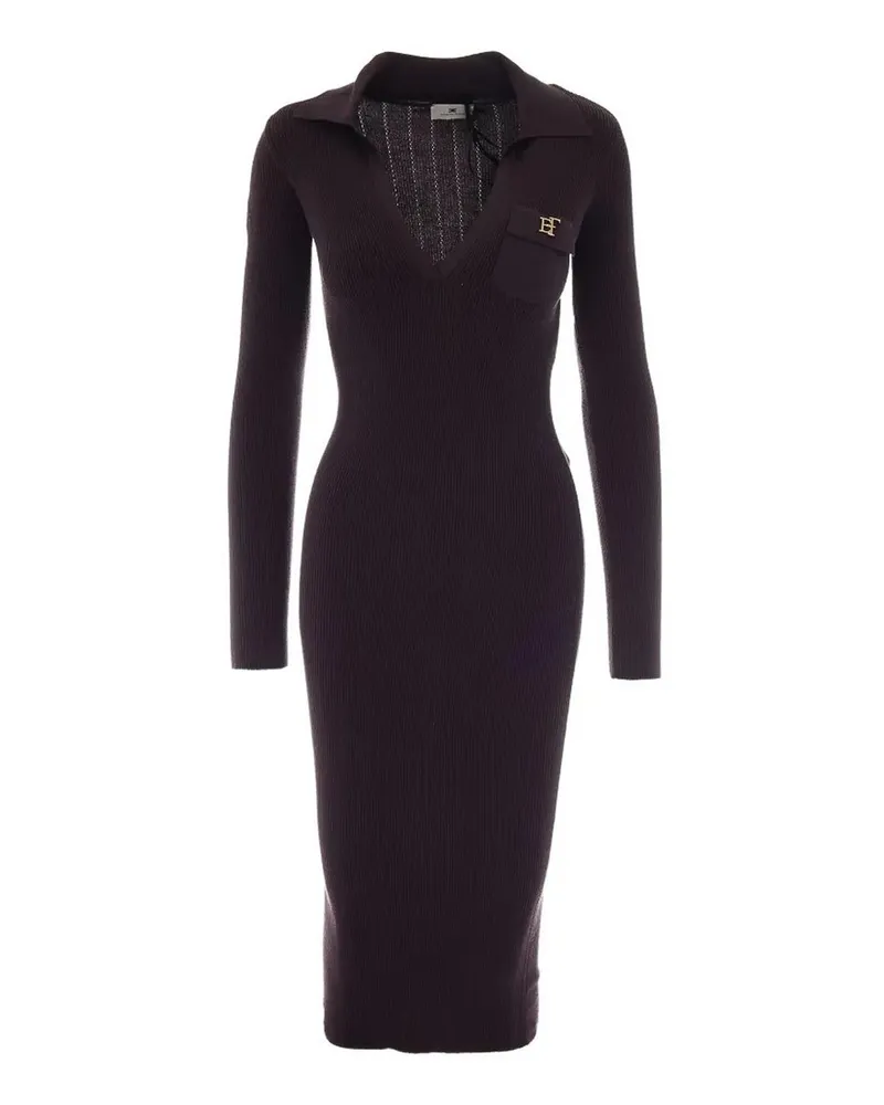 Elisabetta Franchi Knielanges Kleid - Braun Braun