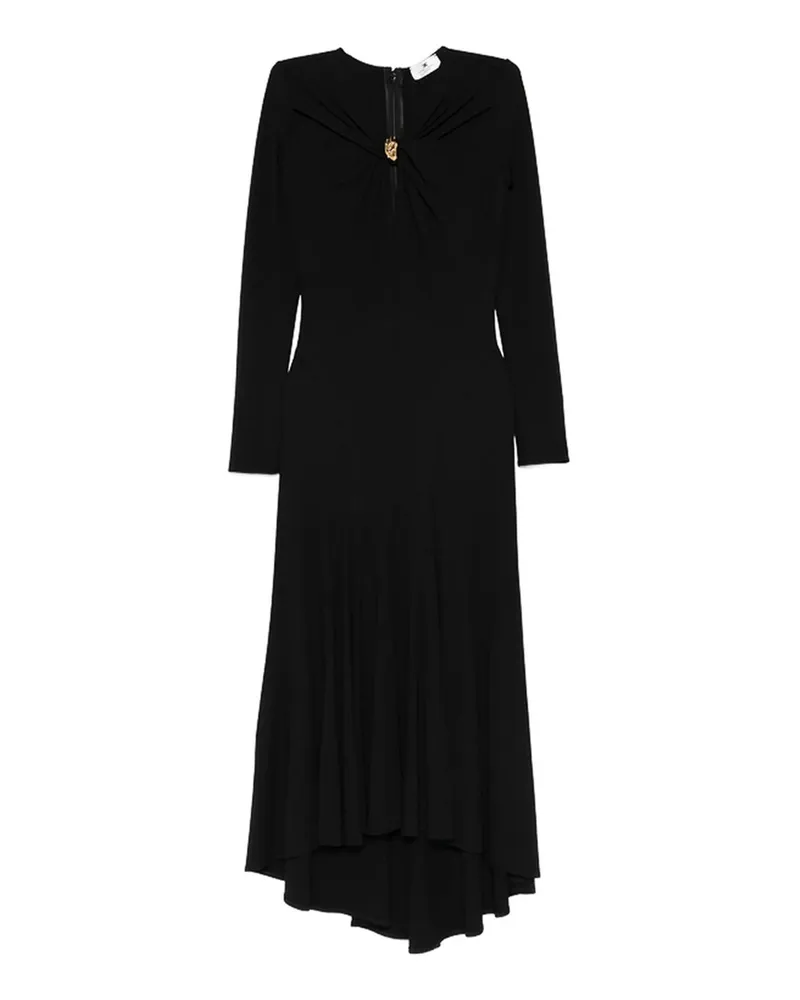 Elisabetta Franchi Knielanges Kleid - Schwarz Schwarz