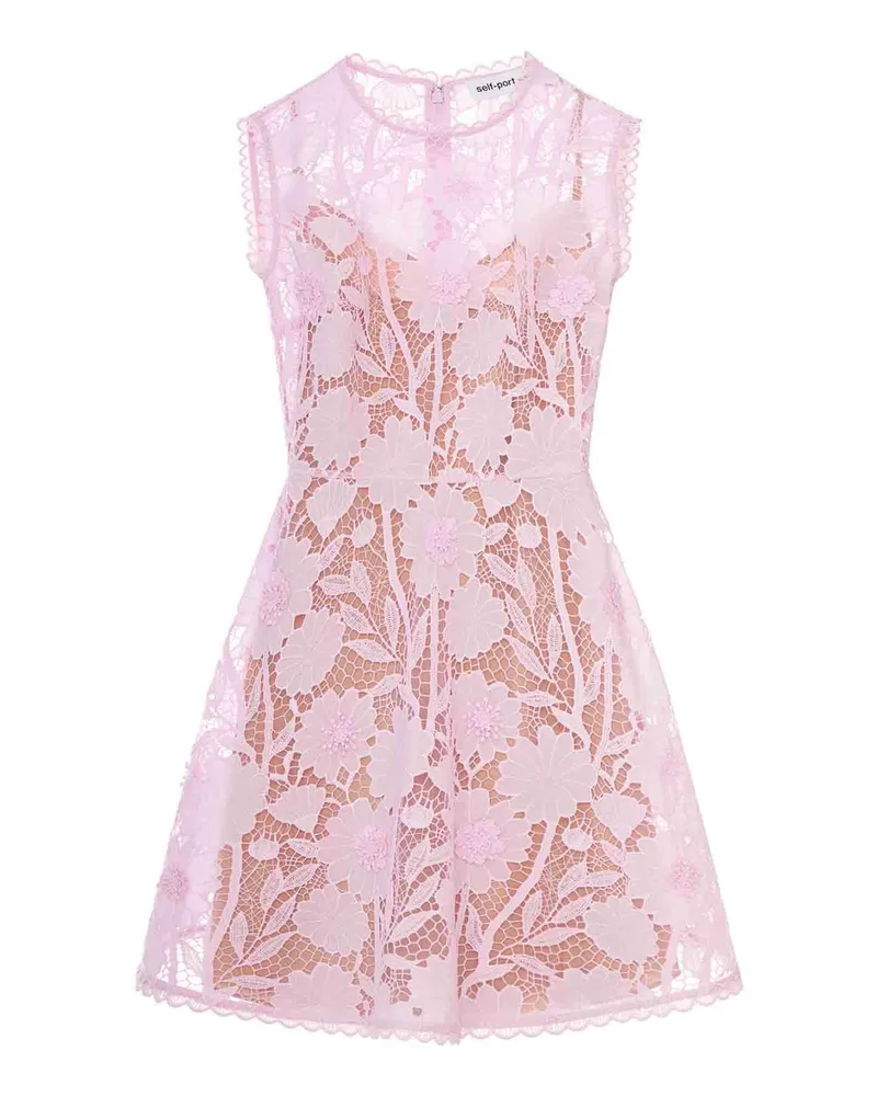 Self-Portrait Kurzes Kleid - Rosa Rosa