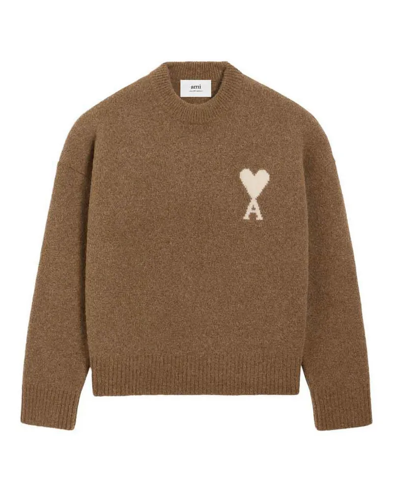 AMI Paris U-Boot-Pullover - Braun Braun