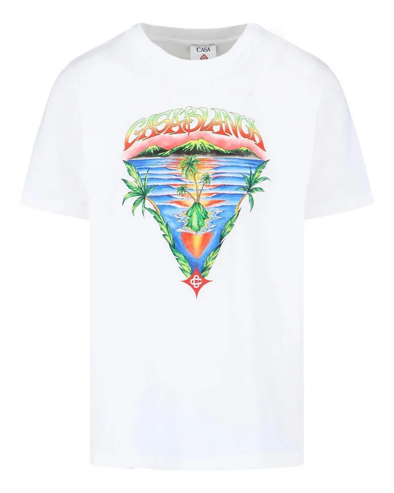 Casablanca Paris T-Shirt - Weiß Weiß