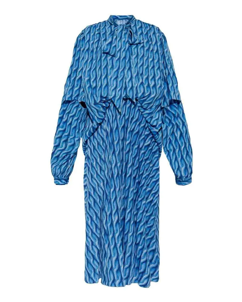 Balenciaga Maxikleid - Blau Blau