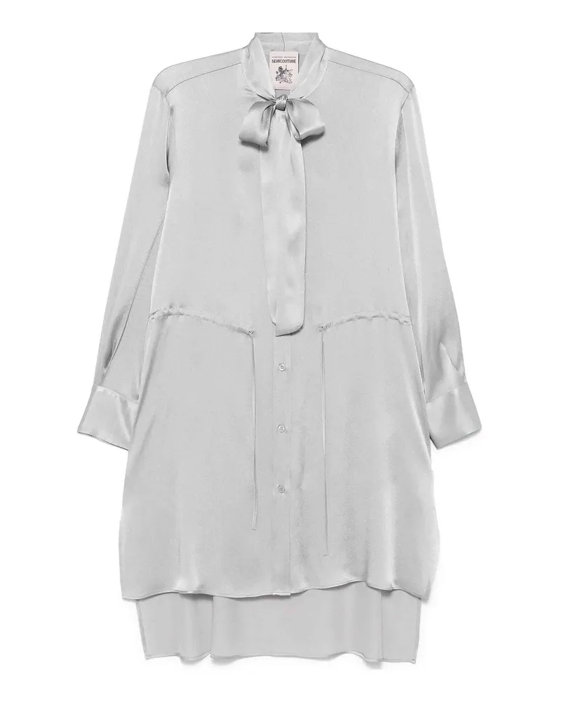 Semicouture Knielanges Kleid - Grau Grau