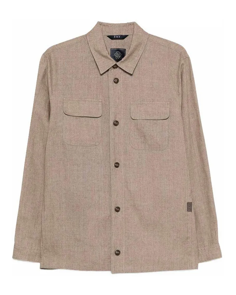 Fay Hemd - Beige Beige
