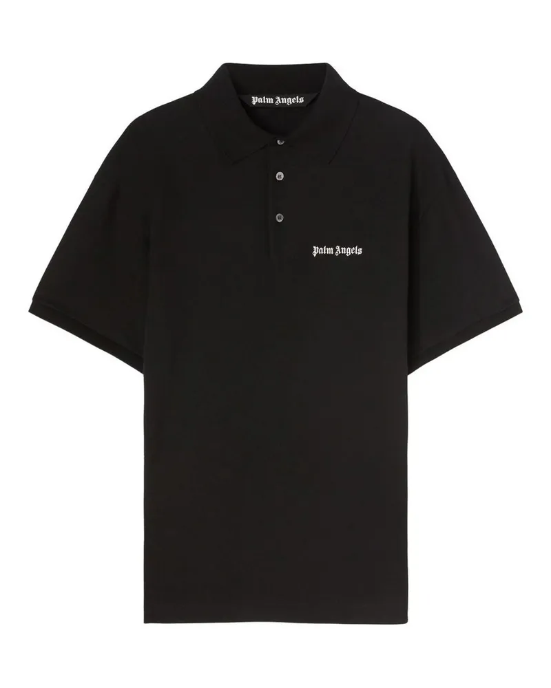 Palm Angels Poloshirt - Schwarz Schwarz