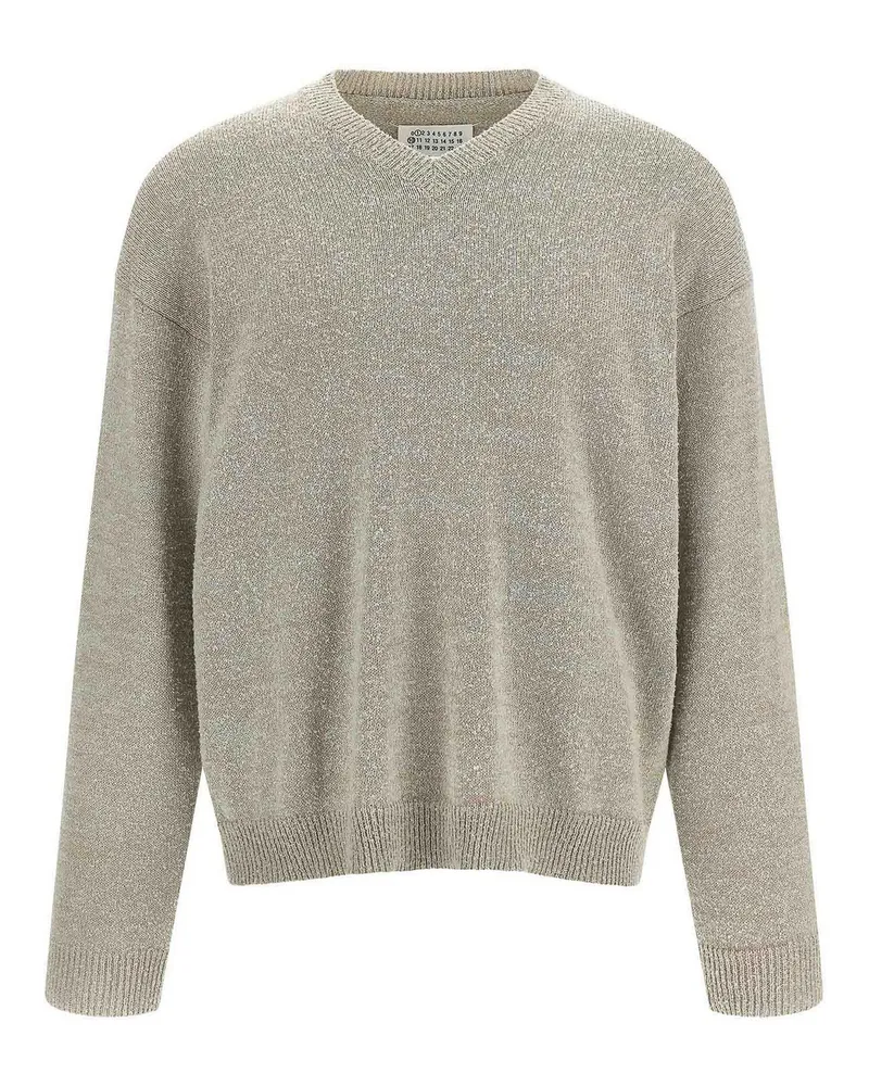 Maison Margiela Rundhalspullover - Beige Beige