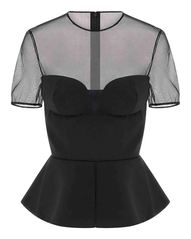 Nensi Dojaka Top - Schwarz Schwarz