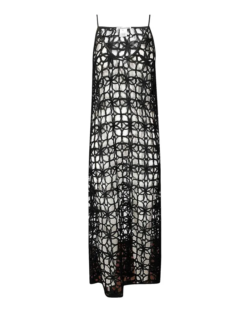 Stefano Mortari Knielanges Kleid - Schwarz Schwarz