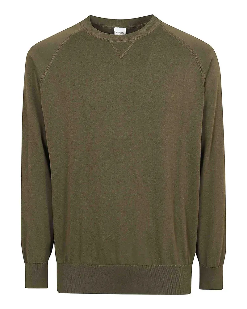 ASPESI Sweatshirt - Dunkelgrün Dunkelgrün