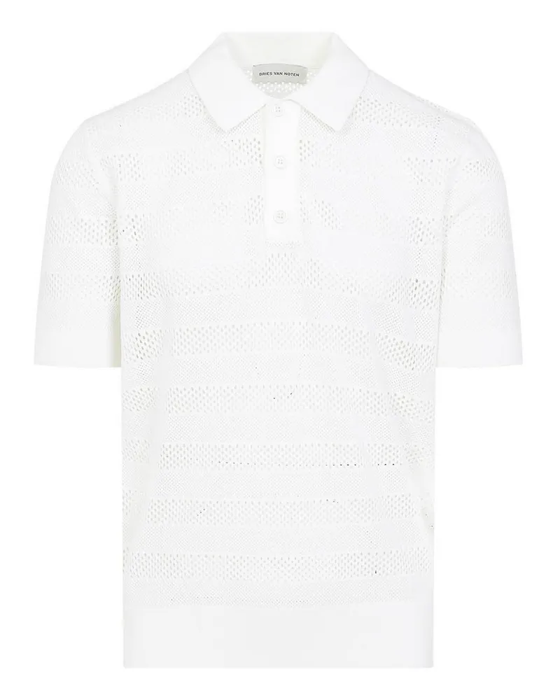 Dries van Noten Poloshirt - Weiß Weiß