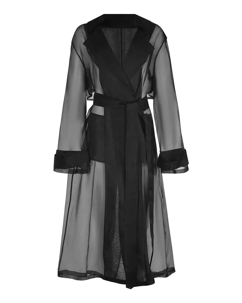 Federica Tosi Trenchcoat - Schwarz Schwarz