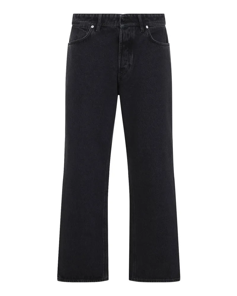 Stone Island Straight Leg Jeans - Schwarz Schwarz