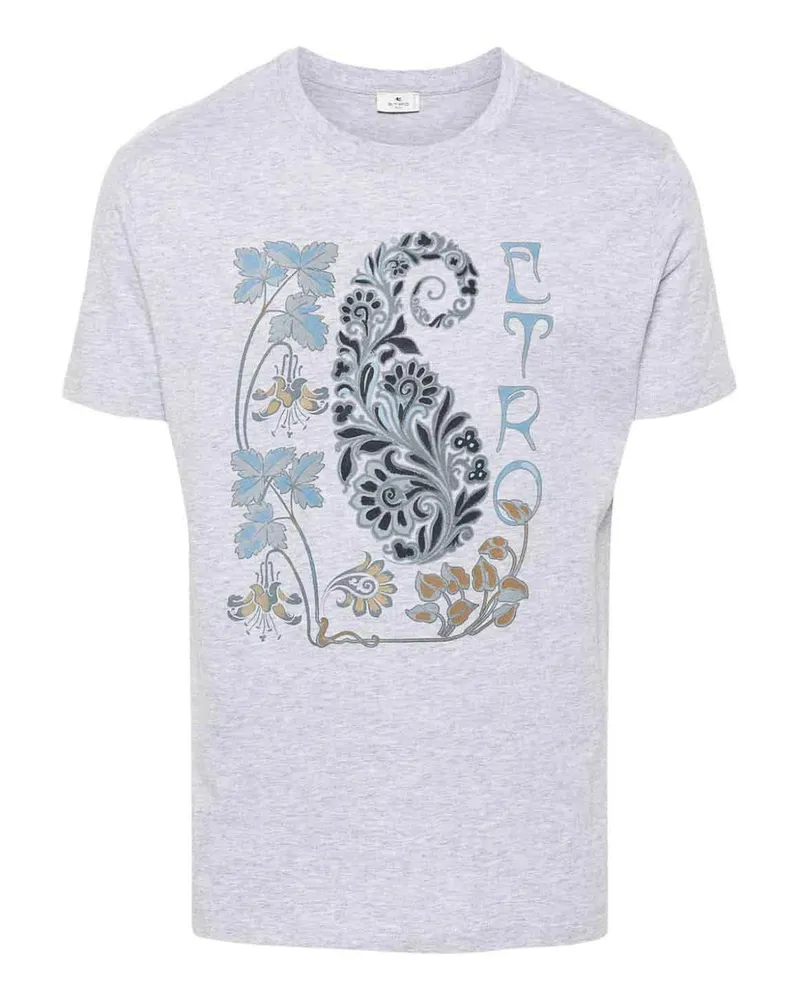 Etro T-Shirt - Schwarz Hellgrau