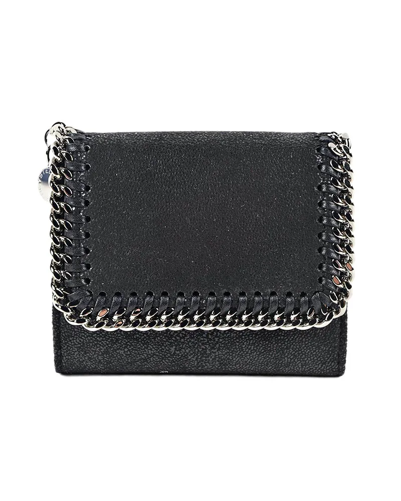Stella McCartney Falabella tri-fold wallet Schwarz