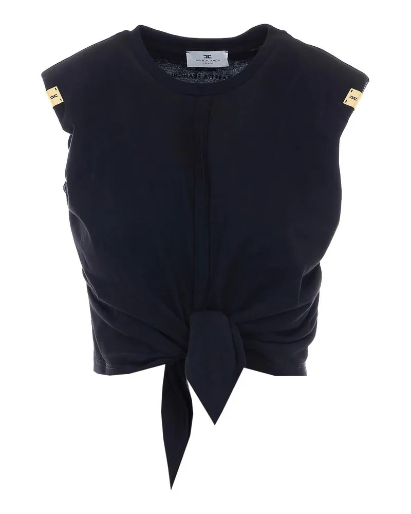 Elisabetta Franchi T-Shirt - Schwarz Schwarz