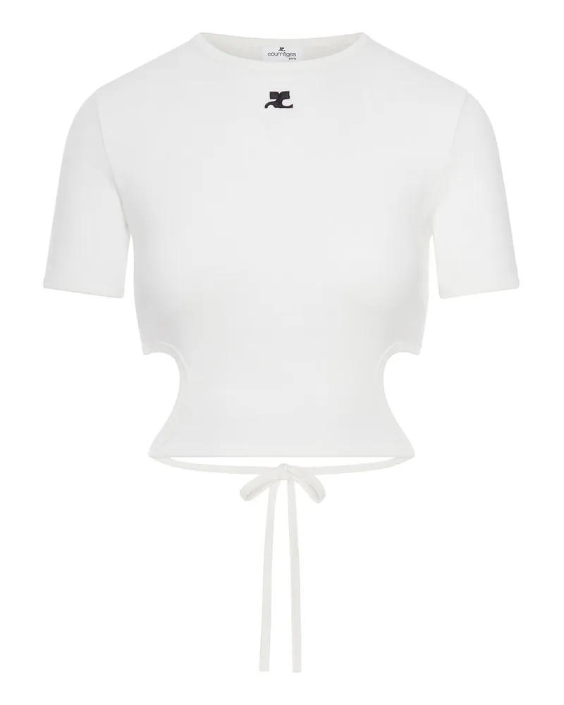 Courrèges T-Shirt - Weiß Weiß