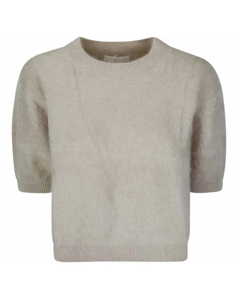 Lisa Yang Rundhalspullover - Beige Beige