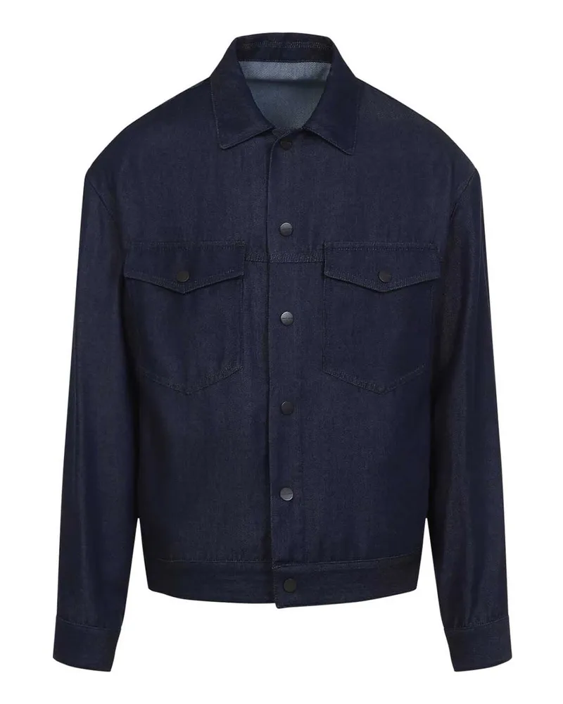 Giorgio Armani Casualjacke - Jeansblau Jeansblau
