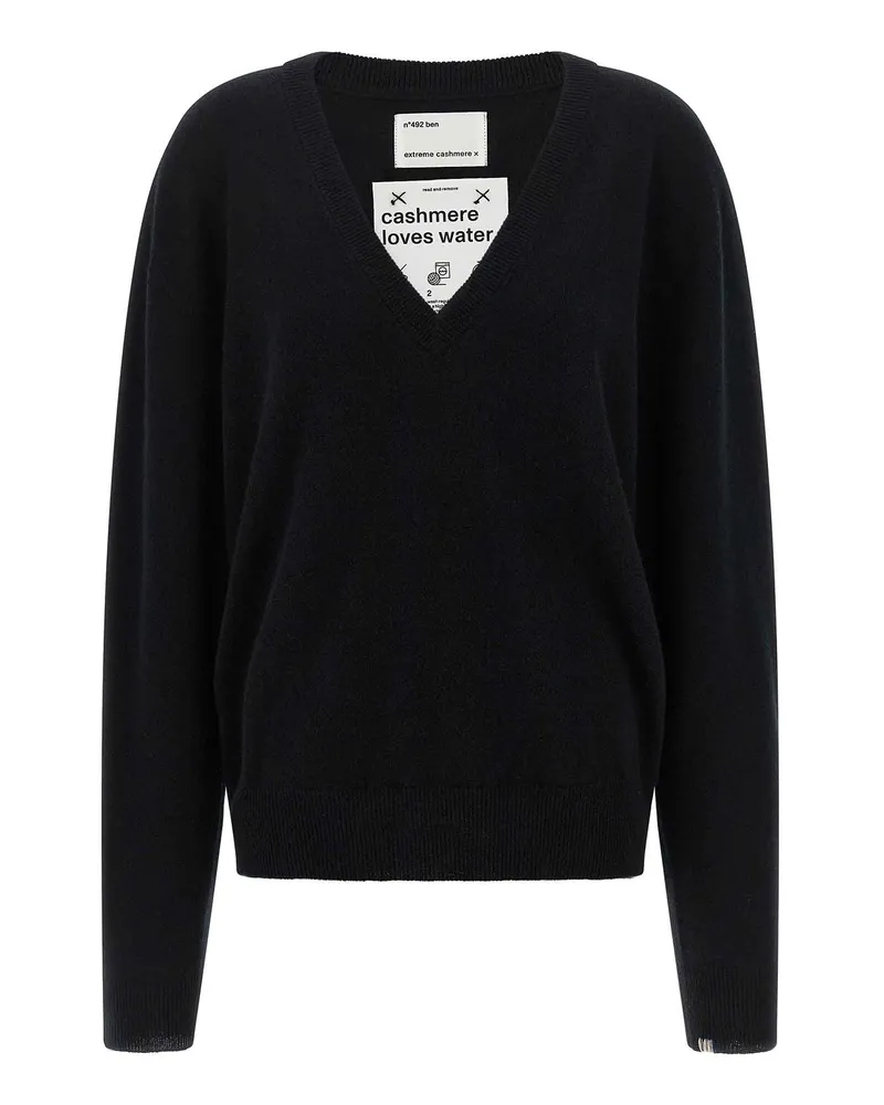 extreme cashmere Rundhalspullover - Schwarz Schwarz