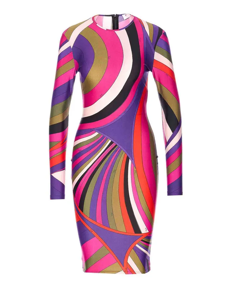 Emilio Pucci Knielanges Kleid - Bunt Bunt