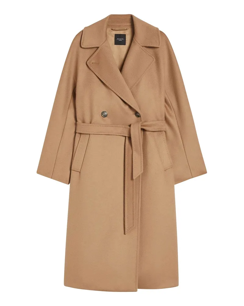 Max Mara Knielanger Mantel - Camel Camel