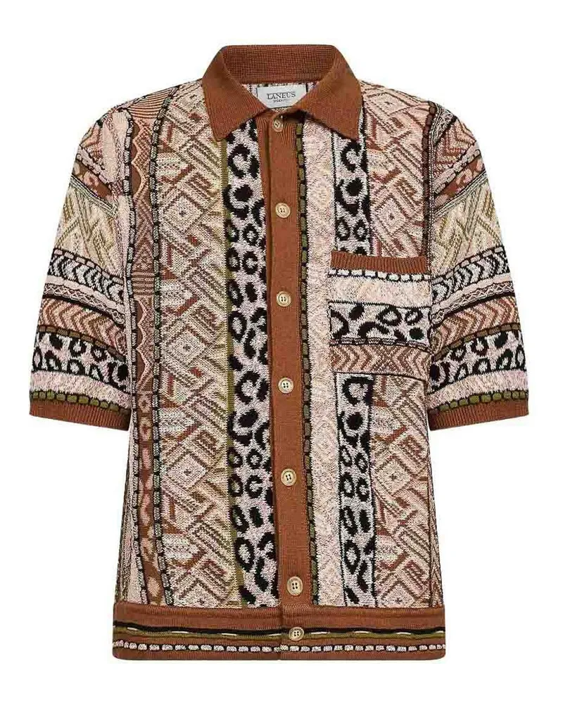 Laneus Hemd - Braun Braun