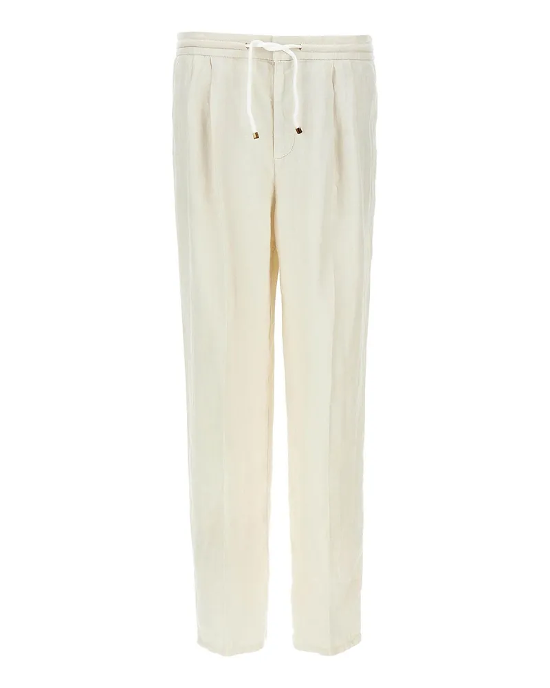 Brunello Cucinelli Casual Hose - Weiß Weiß