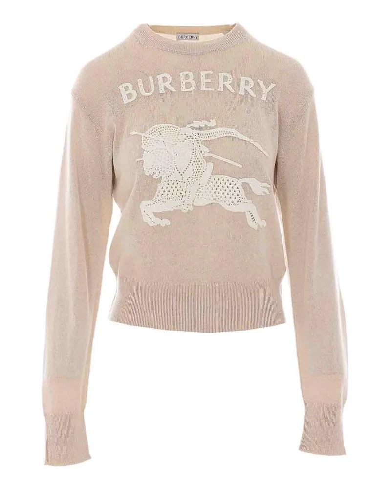 Burberry Rundhalspullover - Beige Beige