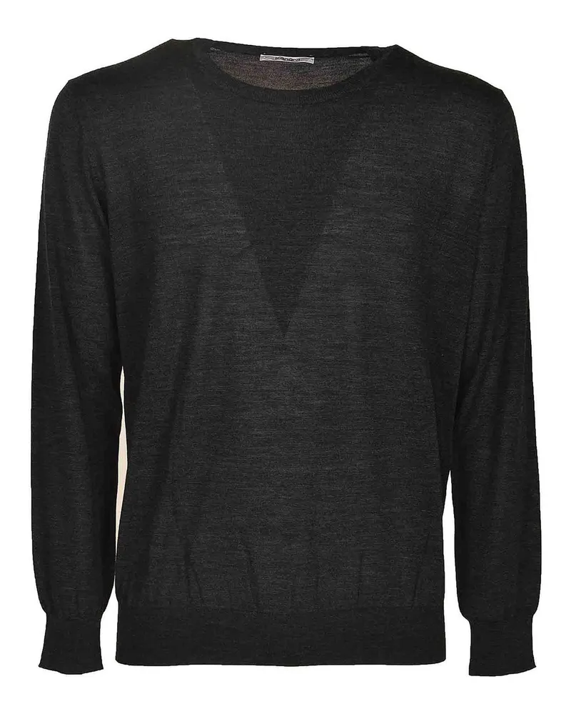 Kangra Cashmere Rundhalspullover - Dunkelgrau Dunkelgrau