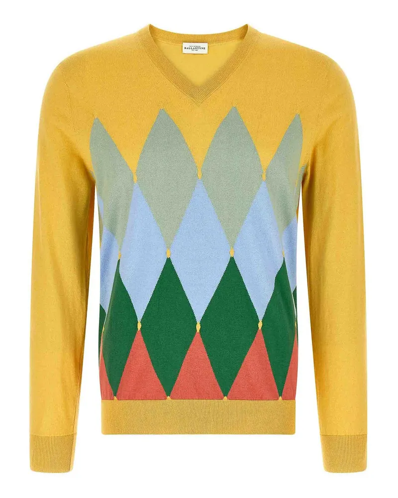 Ballantyne Rundhalspullover - Gelb Gelb