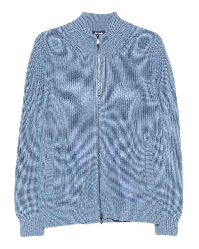 Drumohr  Cardigan - Dunkles Jeansblau Dunkles