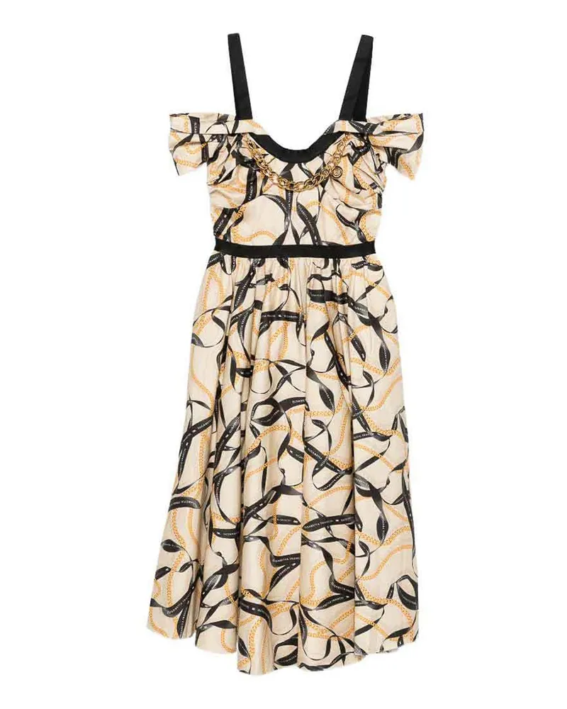 Elisabetta Franchi Knielanges Kleid - Bunt Bunt