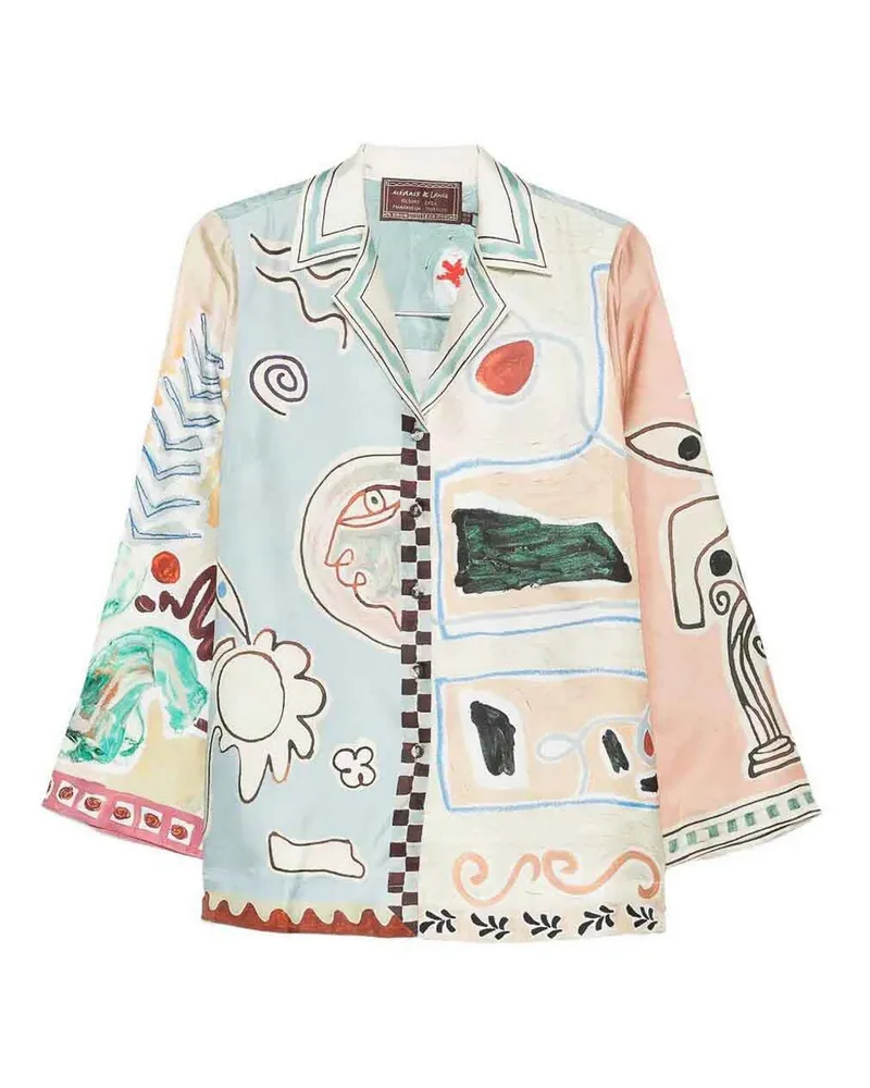 ALEMAIS Hemd - Blau Blau