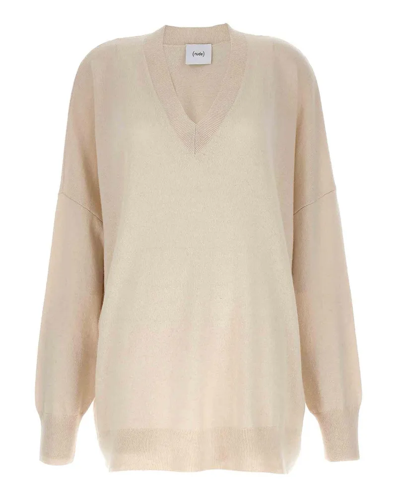 NUDE Cardigan - Weiß Weiß