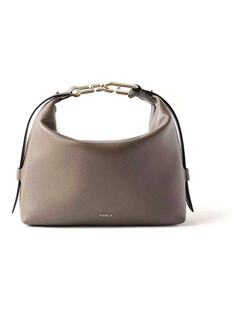 Furla Schultertasche - Grau Grau