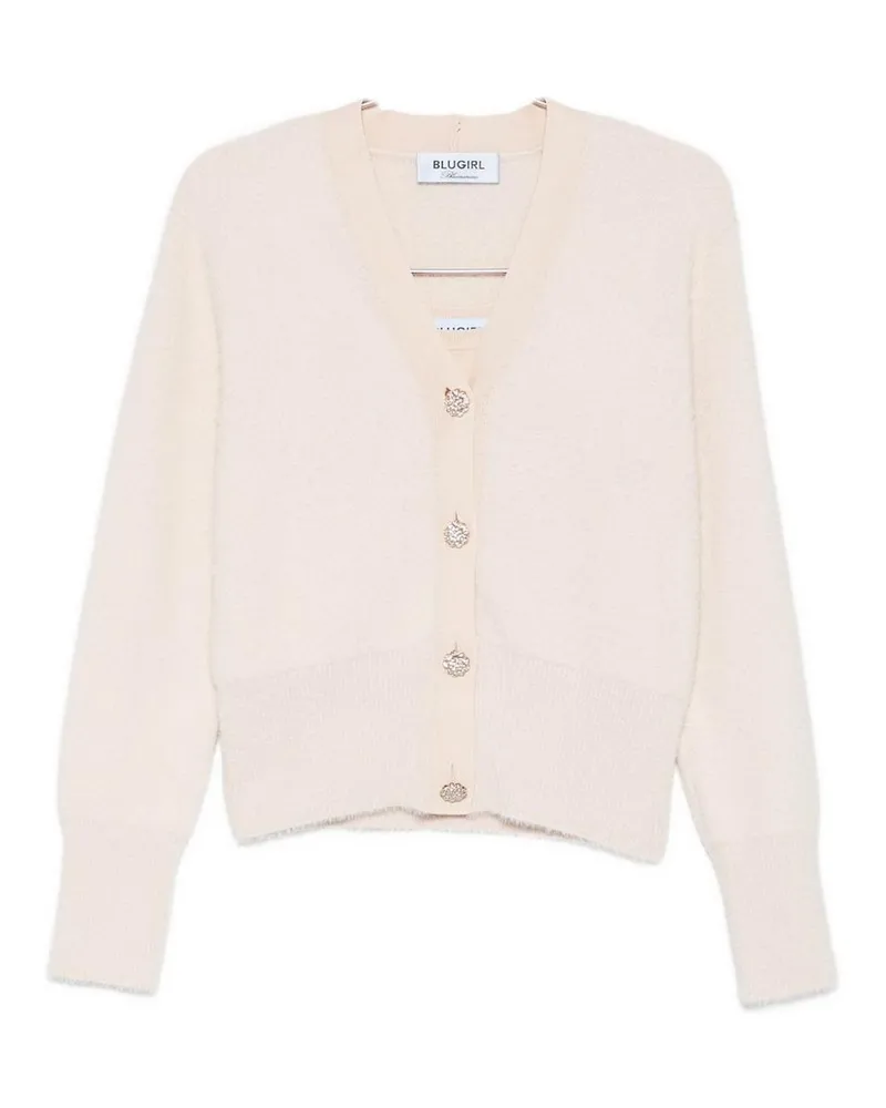 Blumarine Rundhalspullover - Creme Creme