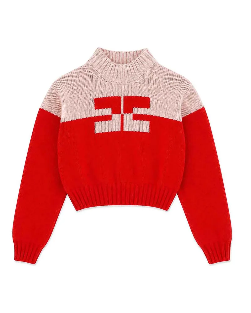 Elisabetta Franchi Rollkragenpullover - Rot Rot