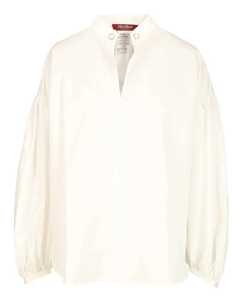 Max Mara Bluse - Weiß Weiß