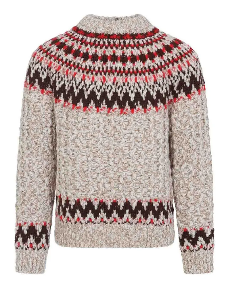 Moncler Rundhalspullover - Hellbeige Hellbeige