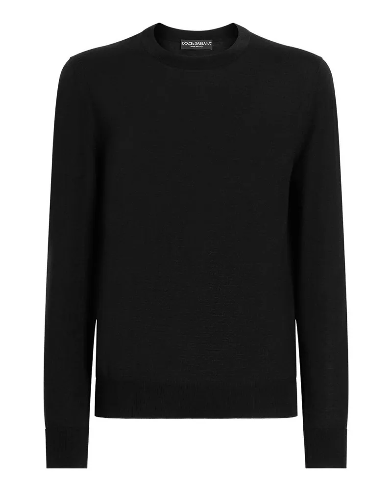 Dolce & Gabbana Rundhalspullover - Schwarz Schwarz