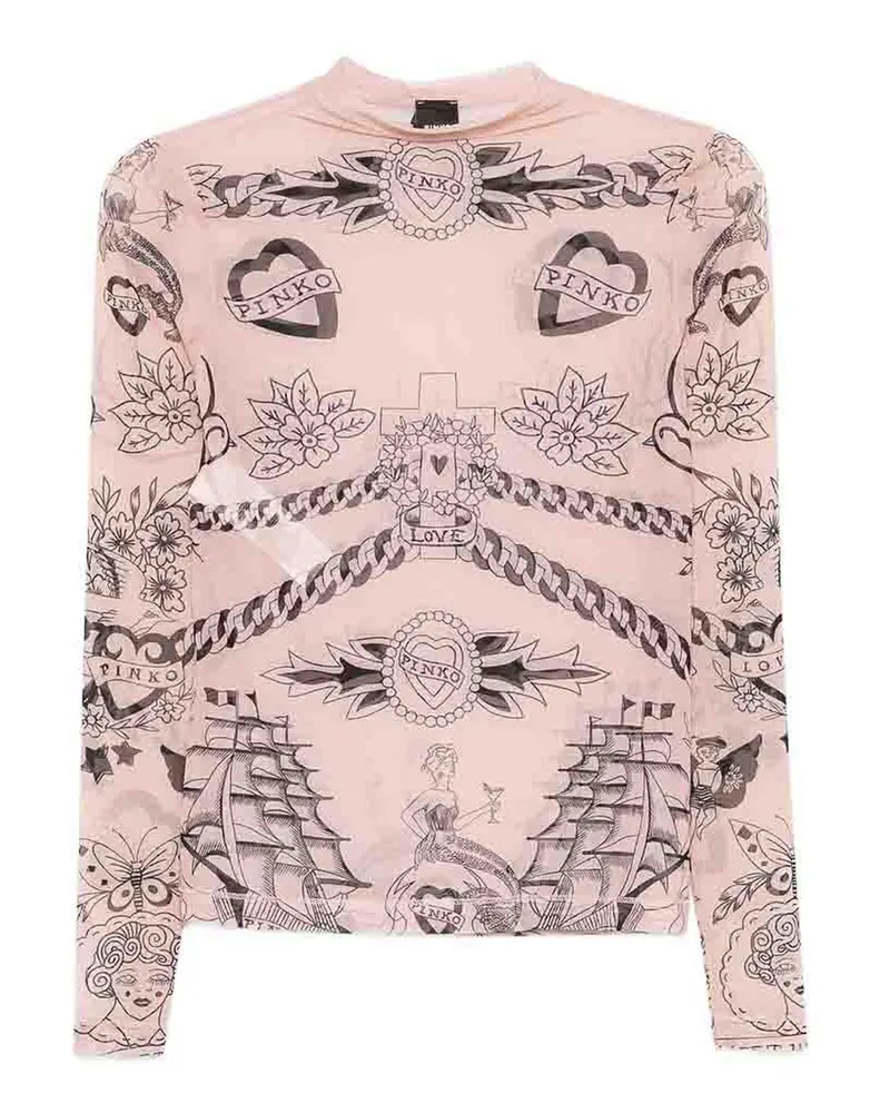 Pinko Rundhalspullover - Nude Nude