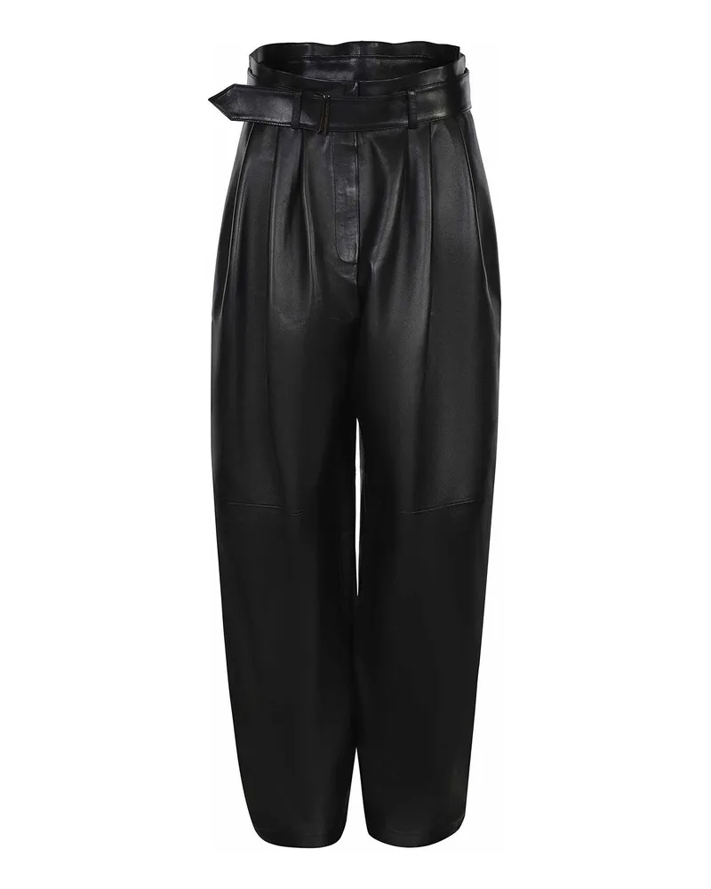 Magda Butrym Lederhose - Schwarz Schwarz